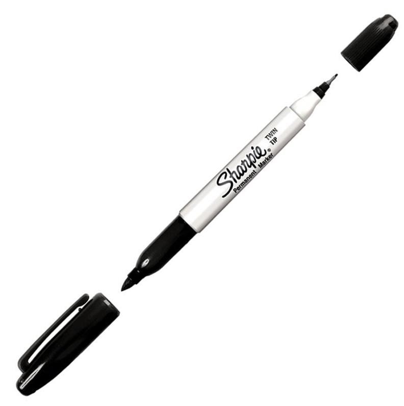Ostatní Sharpie Twin Tip Permanent Marker, schwarz