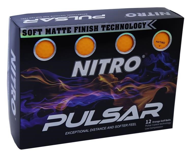 Nitro Pulsar Golfbälle, orange