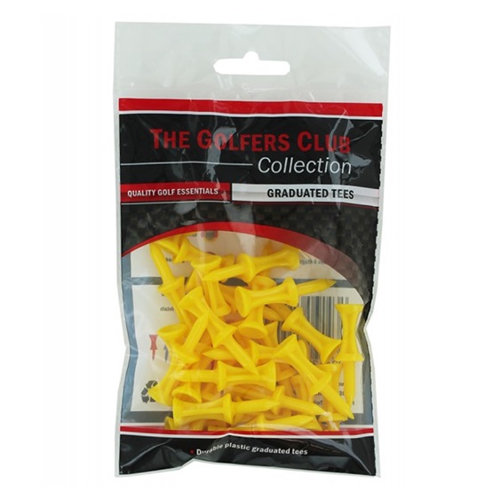 The Golfers Club Collecition Step Golftees, 25 mm, Neon Orange, 30 Stk.
