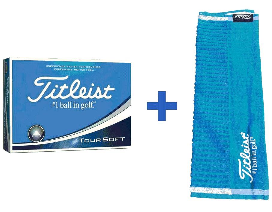 Titleist Tour Soft Golfbälle + HANDTUCH GRATIS