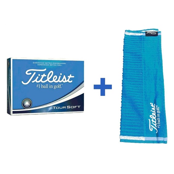 Titleist Tour Soft Golfbälle + HANDTUCH GRATIS