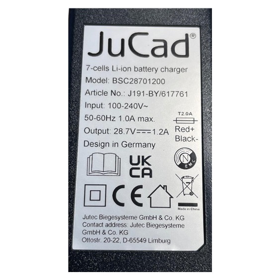 JuCad Ladegerät für Powerpack, Magnetic plug