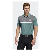 Adidas Novelty Colorblock Herren Poloshirt, emerald/melange