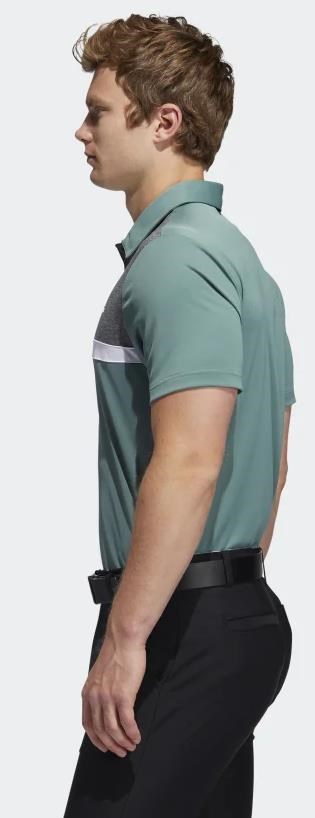 Adidas Novelty Colorblock Herren Poloshirt, emerald/melange