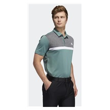Adidas Novelty Colorblock Herren Poloshirt, emerald/melange