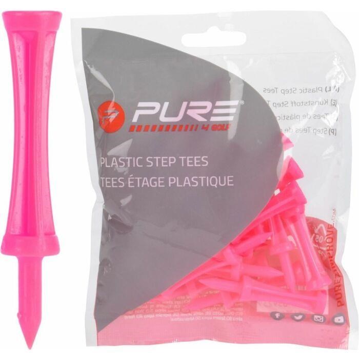 Pure2Improve Step Step Golftees 53mm, rosa, 25 Stk.