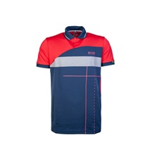 Hugo Boss Herren Poloshirt, rot/blau