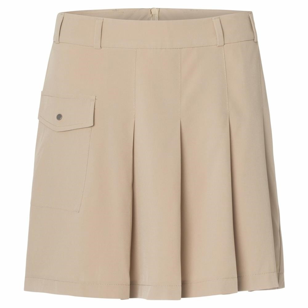 Cross Pleat Golfrock, beige