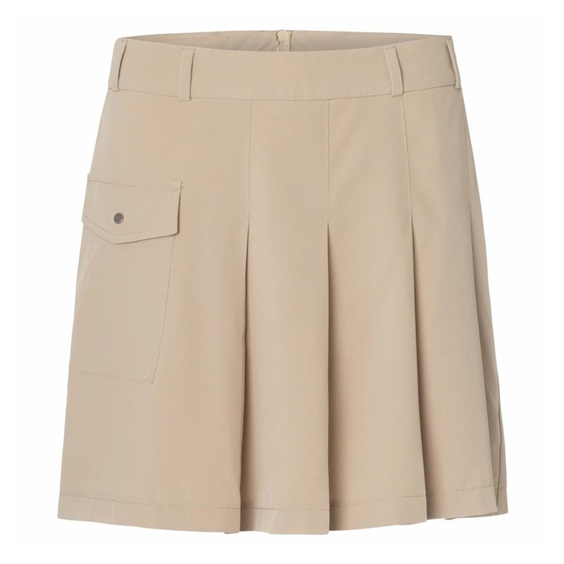 Cross Pleat Golfrock, beige