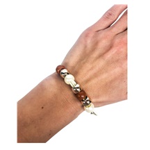 Ostatní Handmade Teraka Armband, Typ 010, braun