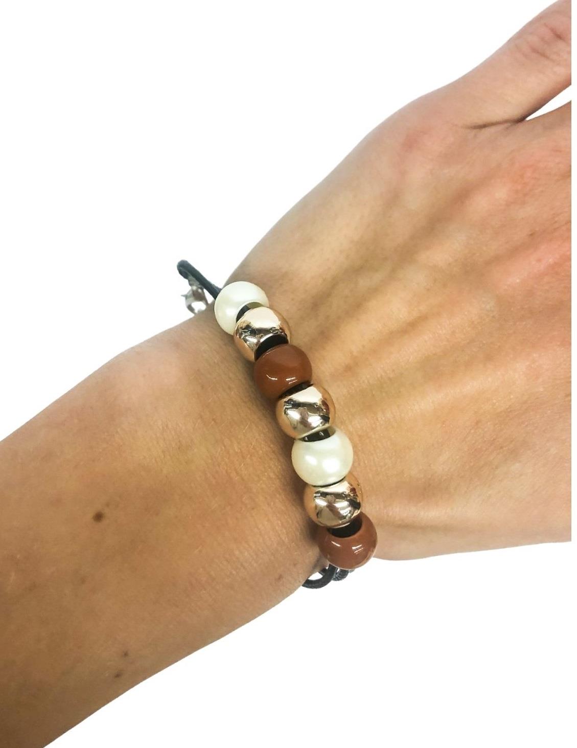 Ostatní Handmade Teraka Armband Typ 016, braun