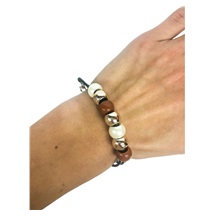 Ostatní Handmade Teraka Armband Typ 016, braun