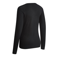 Callaway V-Neck Merino Damen Pullover, schwarz