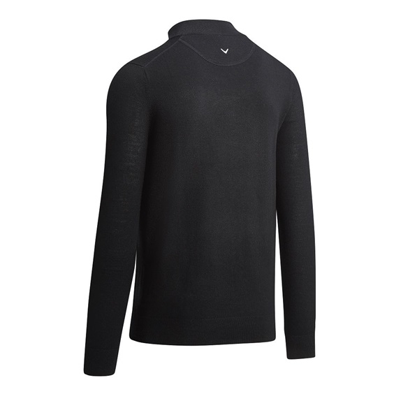 Callaway 1/4 Zipped Merino Herren Pullover, schwarz