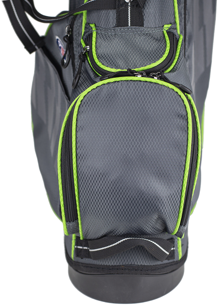 2022 U.S. Kids Golf UL57 (145 cm) WT15-s Junior Standbag, grün/grau