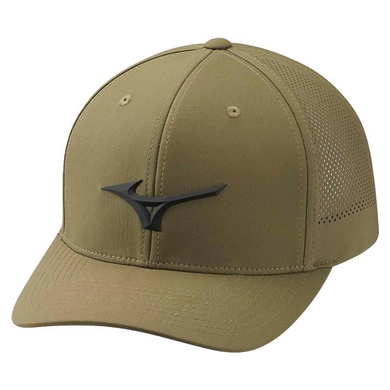 Mizuno Tour Vent Adjustable Herren Cap, dunkle Olive