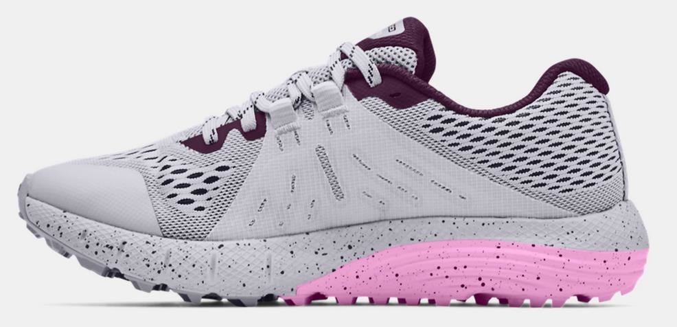 Under Armour Charged Bandit Trail Damen Schuhe, grau/rosa