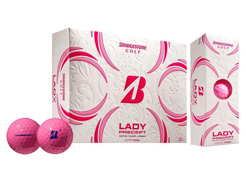 Bridgestone Lady Precept Damen Golfbälle, rosa