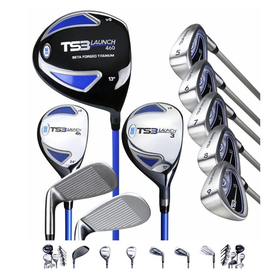 U.S. Kids Golf TS3-63 (160 cm) v5 10-Club Junior Golfset, Stahl