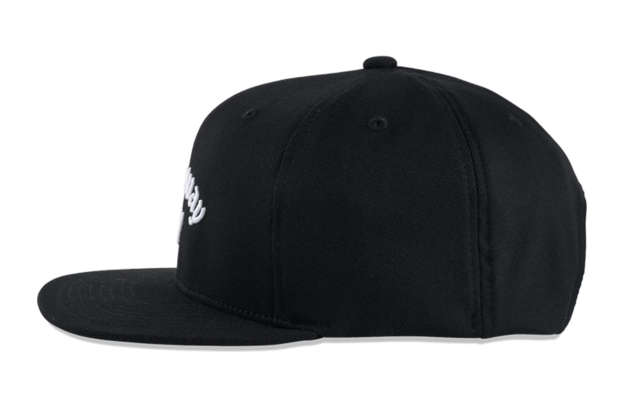 Callaway Flat Bill Herren Golf Cap, schwarz