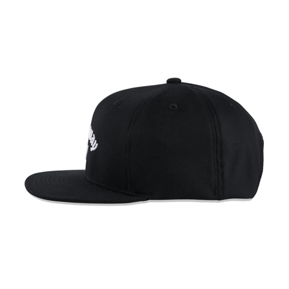 Callaway Flat Bill Herren Golf Cap, schwarz