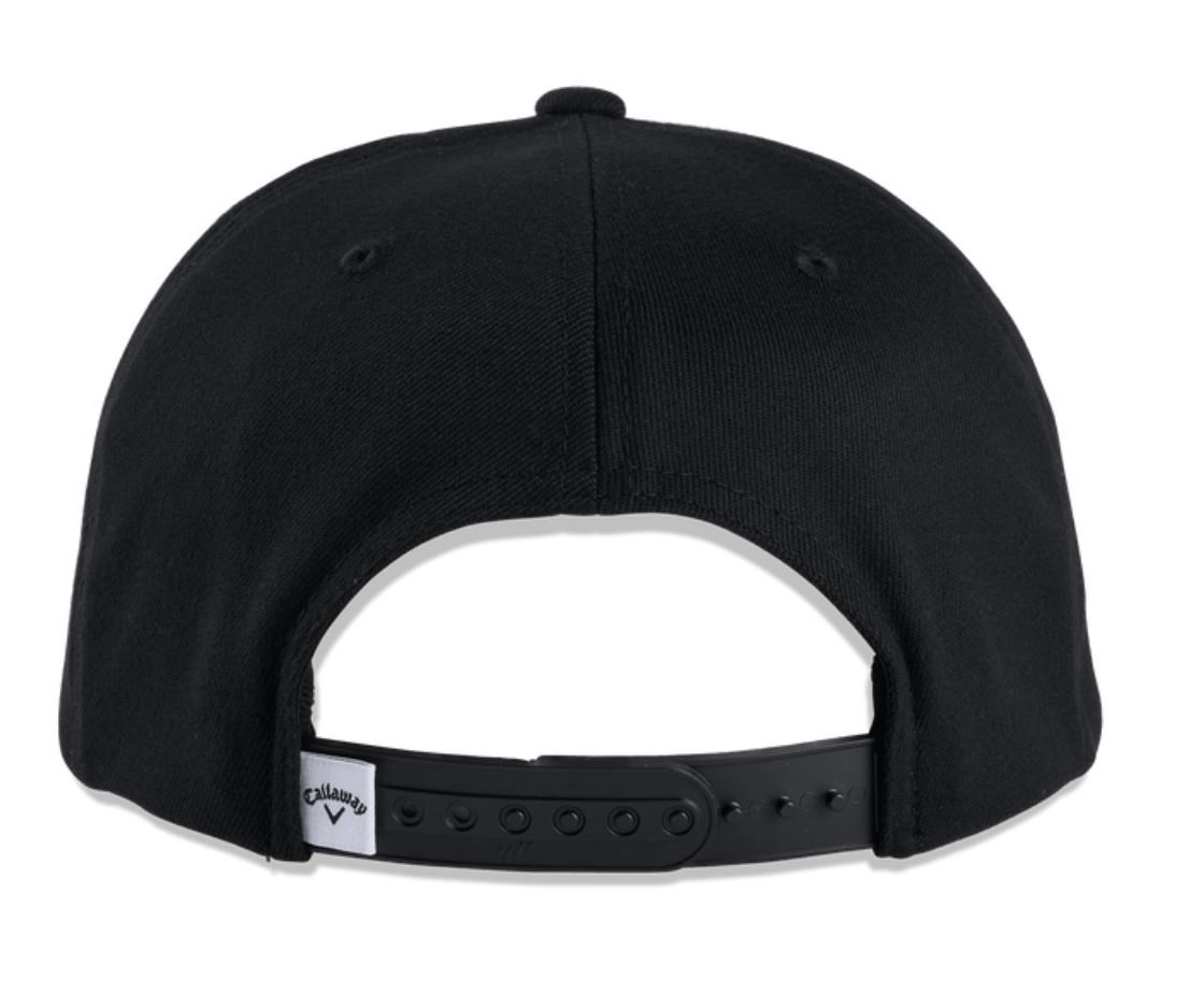 Callaway Flat Bill Herren Golf Cap, schwarz