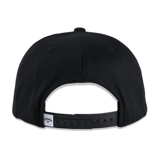 Callaway Flat Bill Herren Golf Cap, schwarz