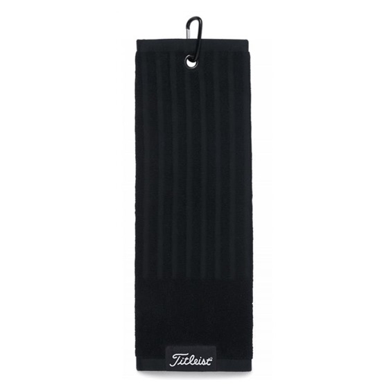 Titleist Trifold Cart Golfhandtuch, schwarz