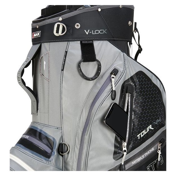 Big Max Dri Lite V-4 Cartbag, grau/schwarz