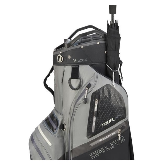 Big Max Dri Lite V-4 Cartbag, grau/schwarz