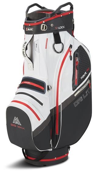 Big Max Dri Lite V-4 Cartbag, schwarz/weiss/rot