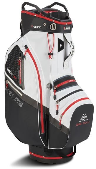 Big Max Dri Lite V-4 Cartbag, schwarz/weiss/rot