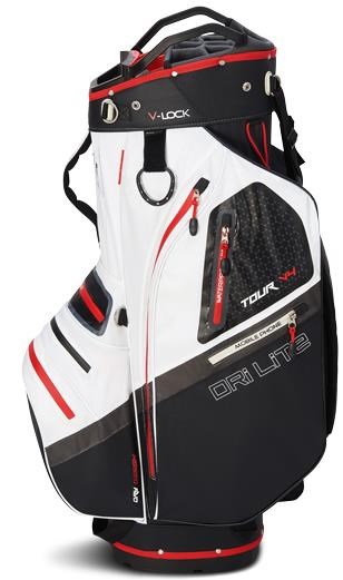 Big Max Dri Lite V-4 Cartbag, schwarz/weiss/rot