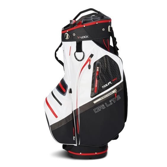 Big Max Dri Lite V-4 Cartbag, schwarz/weiss/rot