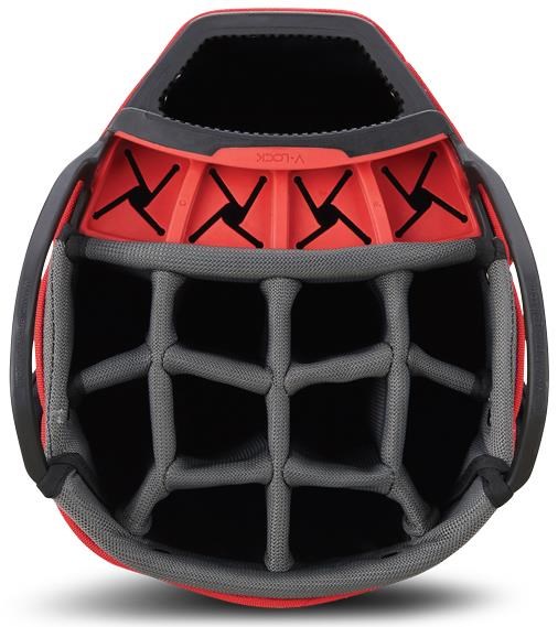 Big Max Dri Lite V-4 Cartbag, schwarz/weiss/rot