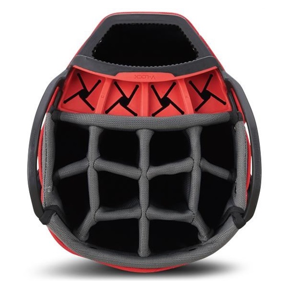 Big Max Dri Lite V-4 Cartbag, schwarz/weiss/rot