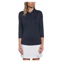 Callaway 3/4 Sleeve SwingTech Solid Damen Poloshirt, duneklblau