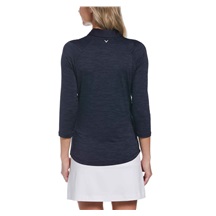 Callaway 3/4 Sleeve SwingTech Solid Damen Poloshirt, duneklblau