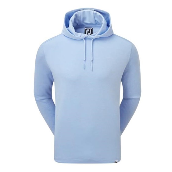 FootJoy Lightweight Hoodie Herren Sweatshirt, Hellblau Meliert