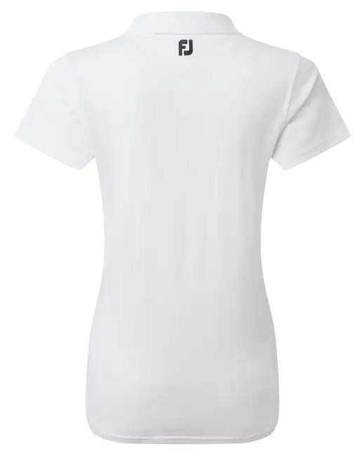 FootJoy Stretch Pique Solid Damen Poloshirt, weiss