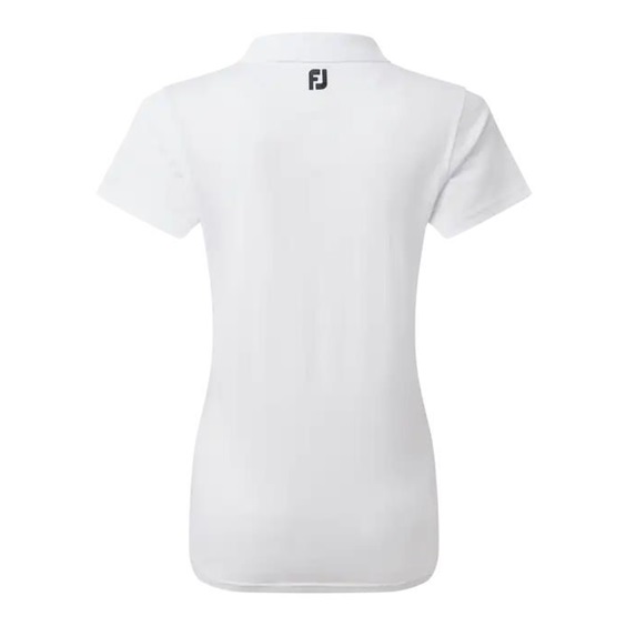 FootJoy Stretch Pique Solid Damen Poloshirt, weiss