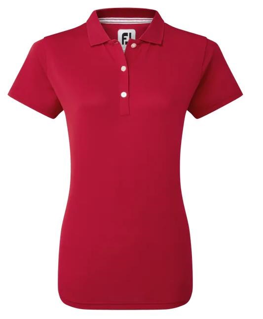 FootJoy Stretch Pique Solid Damen Poloshirt, rot
