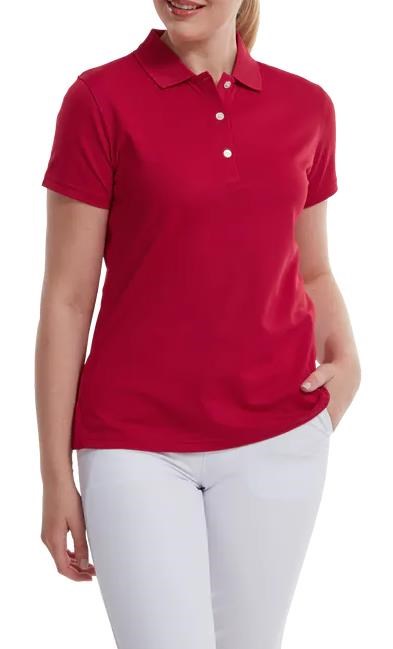 FootJoy Stretch Pique Solid Damen Poloshirt, rot