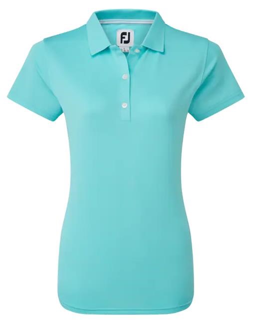 FootJoy Stretch Pique Solid Damen Poloshirt, aqua