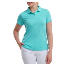 FootJoy Stretch Pique Solid Damen Poloshirt, aqua