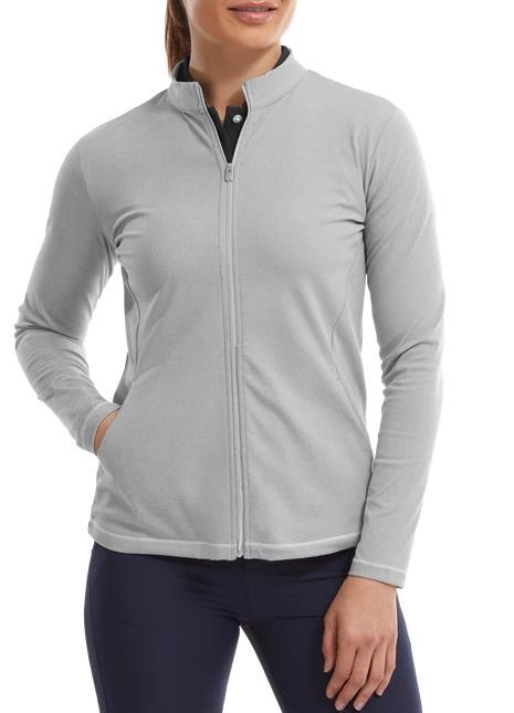 FootJoy Full-Zip Midlayer Damen Sweatshirt, grau