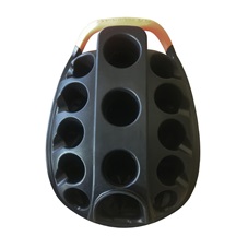 Bennington IRO-QO Waterproof Cartbag, schwarz/grau/rot