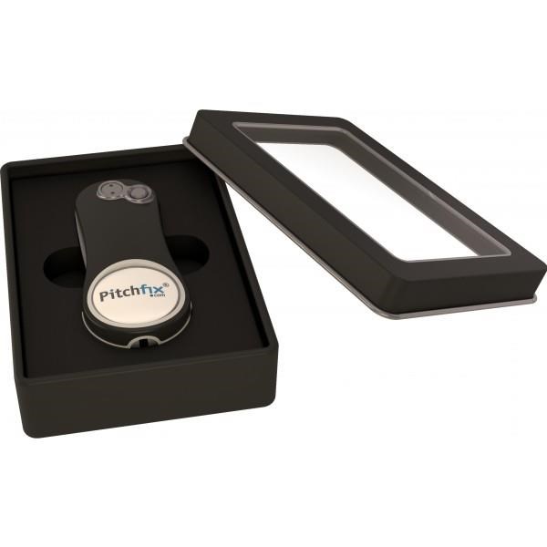 Pitchfix Hybrid 2.0/Fusion Geschenkdose mit transparentem Deckel, schwarz