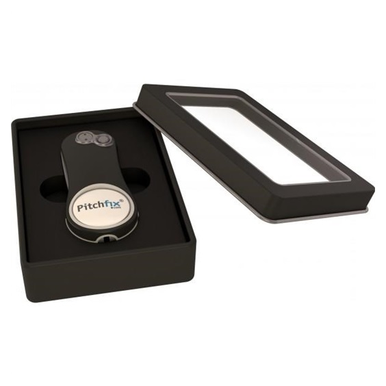 Pitchfix Hybrid 2.0/Fusion Geschenkdose mit transparentem Deckel, schwarz