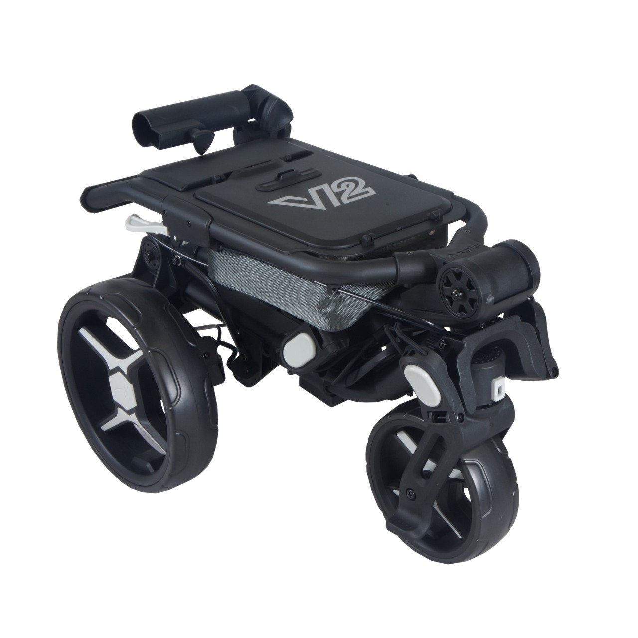 Axglo Tri-360 V2 Golf Trolley, schwarz/grau